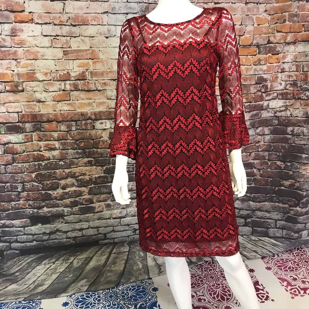 Size 6 dress cranberry color